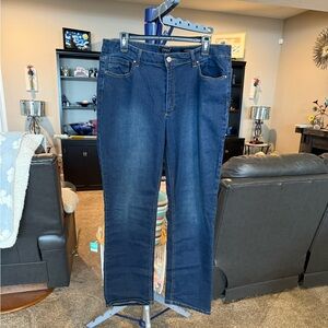 Jones, New York Lexington Straight blue jeans size 14